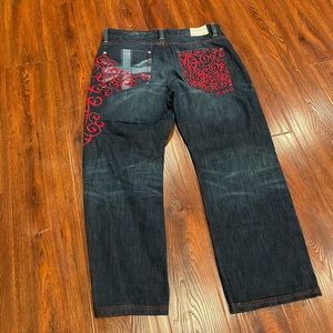 Vintage Embroidered Coogi Jeans y2k